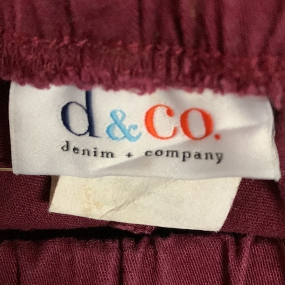 🔥🔥d & co. Jeans Burgundy size 2X Tall - Picture 4 of 4